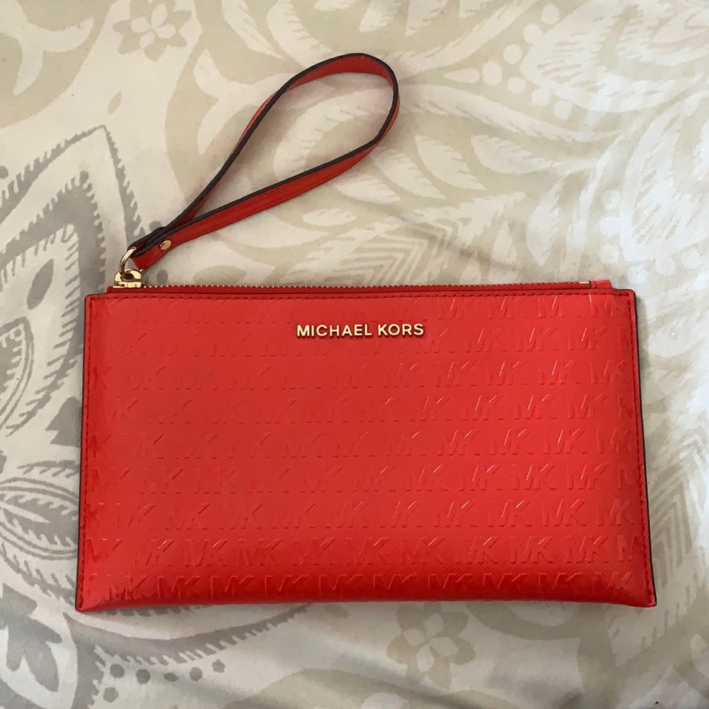Michael Kors Red Wristlet